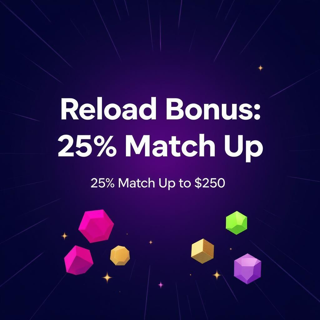 Reload Bonus: 25% Match Up to $250